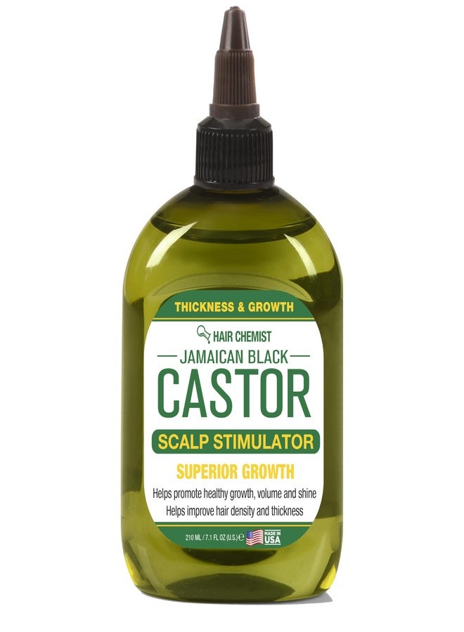 هير كيمست زيت الخروع الأسود الجامايكي من هير كيميست، محفز لفروة الرأس، 7.1 أونصة - علاج يُترك على الشعر لزيادة كثافة الشعر ونموه - Image 1